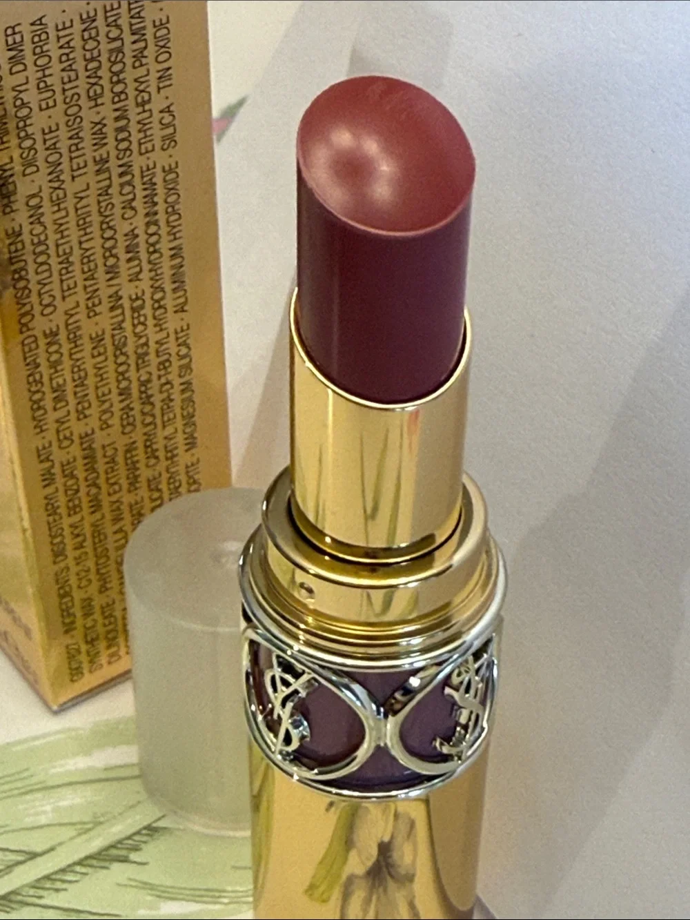 Yves Saint Laurent Rouge Volupté Shine Lipstick — Mauve Pink
